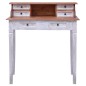 vidaXL Escritorio con cajones de madera maciza reciclada 90x50x101 cm vidaXL Escritorio con cajones de madera maciza reciclada 90x50x101 cm