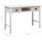 vidaXL Mesa consola de madera 110x45x76 cm vidaXL Mesa consola de madera 110x45x76 cm