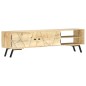 vidaXL Mueble de TV madera maciza de mango 140x30x40 cm