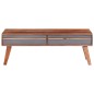 vidaXL Mesa de centro madera maciza de Sheesham gris 110x50x40 cm vidaXL Mesa de centro madera maciza de Sheesham gris 110x50x40 cm