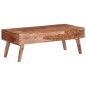 vidaXL Mesa de centro madera maciza de Sheesham gris 110x50x40 cm vidaXL Mesa de centro madera maciza de Sheesham gris 110x50x40 cm