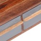 vidaXL Mesa de centro madera maciza de Sheesham gris 110x50x40 cm vidaXL Mesa de centro madera maciza de Sheesham gris 110x50x40 cm