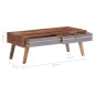 vidaXL Mesa de centro madera maciza de Sheesham gris 110x50x40 cm vidaXL Mesa de centro madera maciza de Sheesham gris 110x50x40 cm