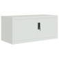 vidaXL Armario archivador de acero gris claro 90x40x240 cm