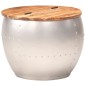 vidaXL Mesa de centro de madera maciza de acacia 53x43 cm vidaXL Mesa de centro de madera maciza de acacia 53x43 cm