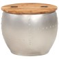 vidaXL Mesa de centro de madera maciza de acacia 53x43 cm vidaXL Mesa de centro de madera maciza de acacia 53x43 cm