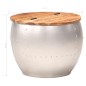 vidaXL Mesa de centro de madera maciza de acacia 53x43 cm vidaXL Mesa de centro de madera maciza de acacia 53x43 cm