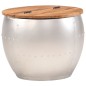 vidaXL Mesa de centro de madera maciza de acacia 53x43 cm vidaXL Mesa de centro de madera maciza de acacia 53x43 cm
