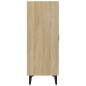 vidaXL Aparador de madera contrachapada roble Sonoma 70x34x90 cm vidaXL Aparador de madera contrachapada roble Sonoma 70x34x90 cm