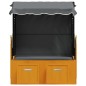vidaXL Silla Strandkorb dosel ratán sintético madera negro antracita vidaXL Silla Strandkorb dosel ratán sintético madera negro antracita