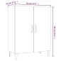 vidaXL Aparador de madera contrachapada roble Sonoma 70x34x90 cm vidaXL Aparador de madera contrachapada roble Sonoma 70x34x90 cm