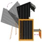 vidaXL Silla Strandkorb con cojines ratán sintético madera negro gris vidaXL Silla Strandkorb con cojines ratán sintético madera negro gris