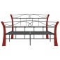 vidaXL Estructura de cama de metal negra 120x200 cm vidaXL Estructura de cama de metal negra 120x200 cm