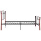 vidaXL Estructura de cama de metal negra 120x200 cm vidaXL Estructura de cama de metal negra 120x200 cm