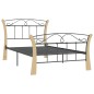 vidaXL Estructura de cama de metal negro 100x200 cm vidaXL Estructura de cama de metal negro 100x200 cm