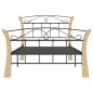 vidaXL Estructura de cama de metal negro 100x200 cm vidaXL Estructura de cama de metal negro 100x200 cm