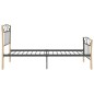vidaXL Estructura de cama de metal negro 100x200 cm vidaXL Estructura de cama de metal negro 100x200 cm
