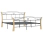 vidaXL Estructura de cama de metal negra 140x200 cm vidaXL Estructura de cama de metal negra 140x200 cm
