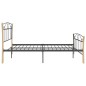 vidaXL Estructura de cama de metal negra 140x200 cm vidaXL Estructura de cama de metal negra 140x200 cm