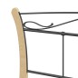 vidaXL Estructura de cama de metal negra 140x200 cm vidaXL Estructura de cama de metal negra 140x200 cm
