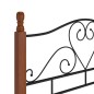 vidaXL Estructura de cama de metal negro 120x200 cm vidaXL Estructura de cama de metal negro 120x200 cm