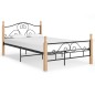 vidaXL Estructura de cama de metal negro 120x200 cm vidaXL Estructura de cama de metal negro 120x200 cm