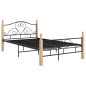 vidaXL Estructura de cama de metal negro 120x200 cm vidaXL Estructura de cama de metal negro 120x200 cm