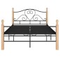 vidaXL Estructura de cama de metal negro 120x200 cm vidaXL Estructura de cama de metal negro 120x200 cm