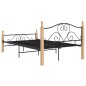 vidaXL Estructura de cama de metal negro 120x200 cm vidaXL Estructura de cama de metal negro 120x200 cm