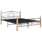 vidaXL Estructura de cama de metal negra 160x200 cm vidaXL Estructura de cama de metal negra 160x200 cm