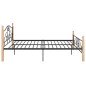 vidaXL Estructura de cama de metal negra 160x200 cm vidaXL Estructura de cama de metal negra 160x200 cm