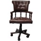 vidaXL Silla de oficina giratoria marrón vidaXL Silla de oficina giratoria marrón
