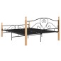 vidaXL Estructura de cama de metal negra 160x200 cm vidaXL Estructura de cama de metal negra 160x200 cm