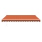 vidaXL Toldo retráctil automático naranja y marrón 4,5x3 m vidaXL Toldo retráctil automático naranja y marrón 4,5x3 m