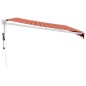 vidaXL Toldo retráctil automático naranja y marrón 4,5x3 m vidaXL Toldo retráctil automático naranja y marrón 4,5x3 m
