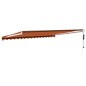vidaXL Toldo retráctil automático naranja y marrón 4,5x3 m vidaXL Toldo retráctil automático naranja y marrón 4,5x3 m