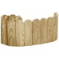 vidaXL Rollos de borde de jardín 3 uds madera pino impregnada 120 cm