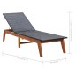 vidaXL Tumbonas con mesa 2 uds ratán sintético y madera maciza acacia vidaXL Tumbonas con mesa 2 uds ratán sintético y madera maciza acacia