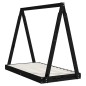 vidaXL Estructura de cama para niños madera de pino negro 70x140 cm