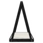 vidaXL Estructura de cama para niños madera de pino negro 70x140 cm