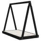 vidaXL Estructura de cama para niños madera de pino negro 70x140 cm
