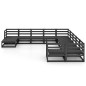 vidaXL Juego de muebles de jardín 11 piezas madera maciza de pino