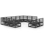 vidaXL Juego de muebles de jardín 11 piezas madera maciza de pino vidaXL Juego de muebles de jardín 11 piezas madera maciza de pino