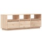 vidaXL Mueble de TV de madera maciza de pino 140x37x50 cm