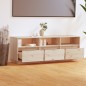 vidaXL Mueble de TV de madera maciza de pino 140x37x50 cm