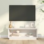 vidaXL Mueble de TV de madera maciza de pino blanco 90x35x35 cm vidaXL Mueble de TV de madera maciza de pino blanco 90x35x35 cm