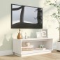 vidaXL Mueble de TV de madera maciza de pino blanco 90x35x35 cm vidaXL Mueble de TV de madera maciza de pino blanco 90x35x35 cm