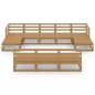 vidaXL Juego de muebles de jardín 10 piezas madera maciza de pino vidaXL Juego de muebles de jardín 10 piezas madera maciza de pino