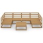 vidaXL Juego de muebles de jardín 7 piezas madera maciza de pino vidaXL Juego de muebles de jardín 7 piezas madera maciza de pino