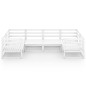 vidaXL Juego de muebles de jardín 6 piezas madera maciza de pino